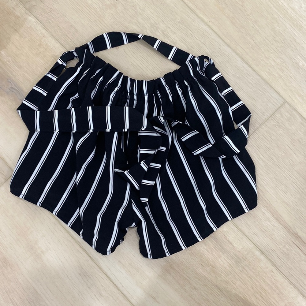 romwe paper bag shorts